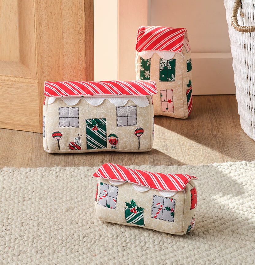 Christmas House Doorstops Project