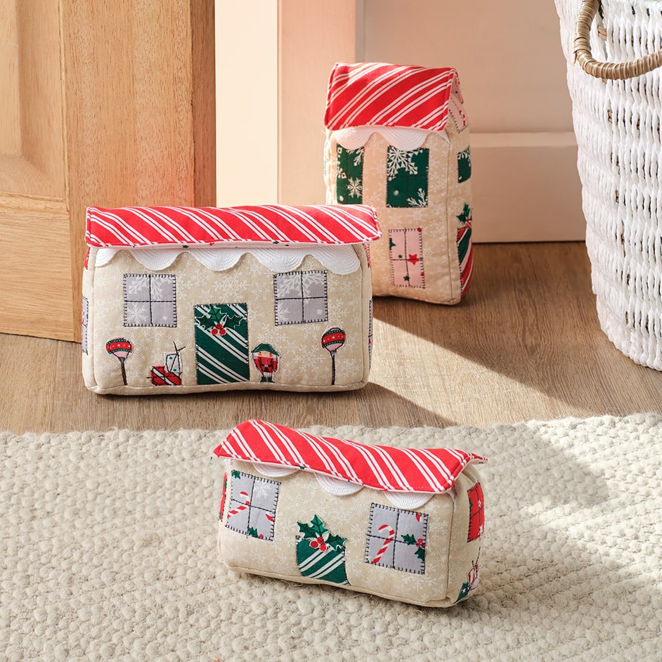 Christmas House Doorstops Project