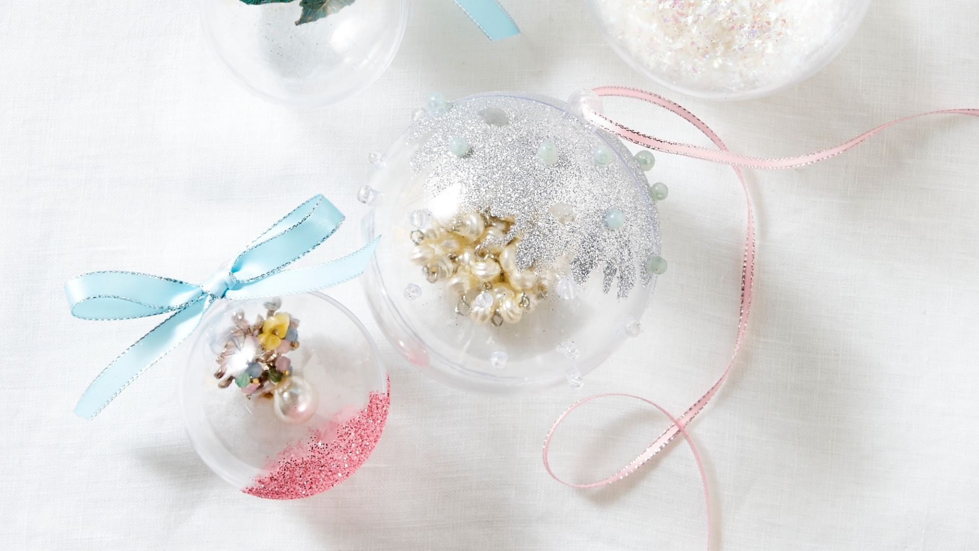 Christmas DIY Bead Fillable Baubles Project