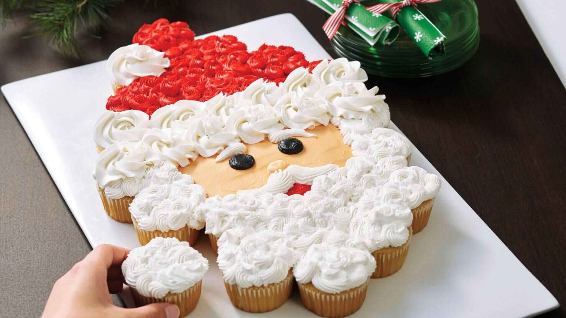 Santa Baby Cupcake Face