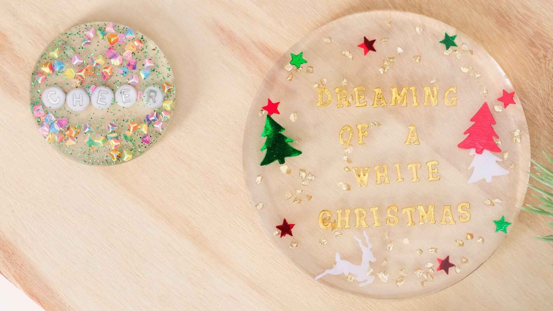 Christmas Resin Coasters