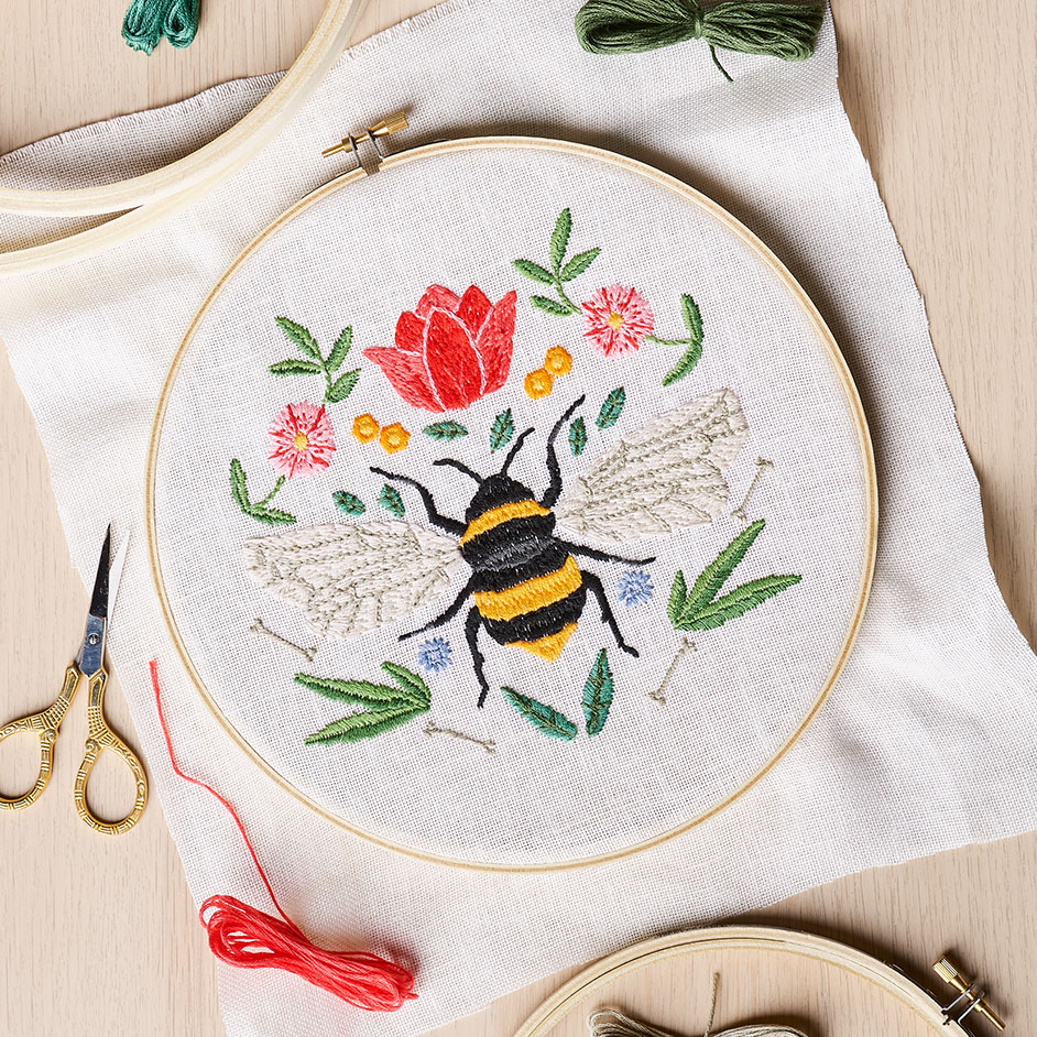DMC Bee Embroidery Project | Spotlight Australia