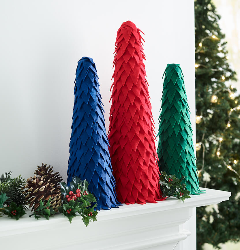 Felt Decofoam Christmas Trees Project