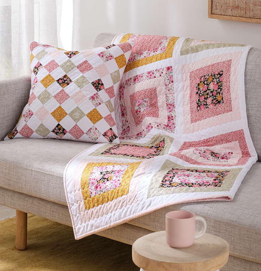 Folk & Flore Quilt & Cushion Set Project