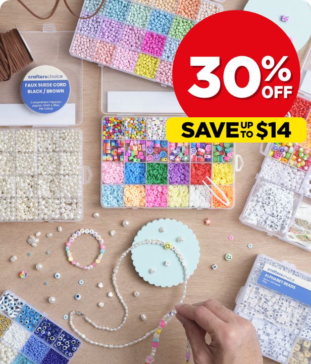 30% Off All Crafters Choice Bulk Bead Packs