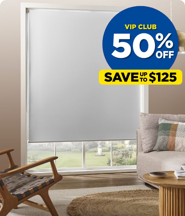 VIP CLUB 50% Off All Rylee Roller Blinds