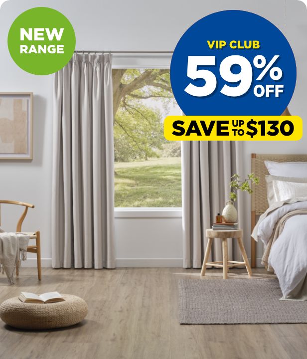 VIP CLUB 59% Off Emerald Hill Morris Blockout Curtains & Blinds