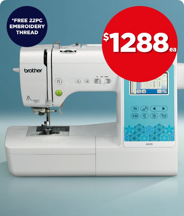 $1288 each Brother INNOV-IS M370 Embroidery Sewing Machine