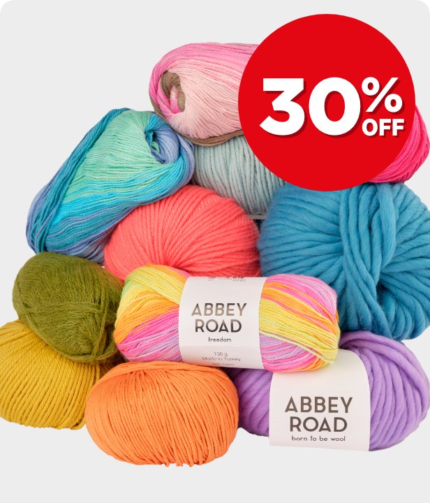 30% Off Abbey Road Knitting Yarn Ranges