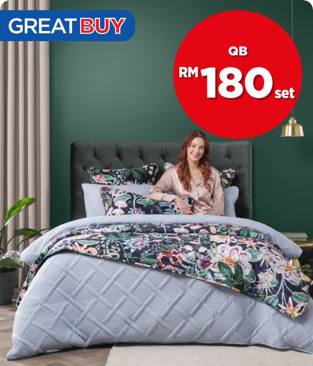 Great Buy RM180 set KOO Eve Quilted Quilt Cover Set