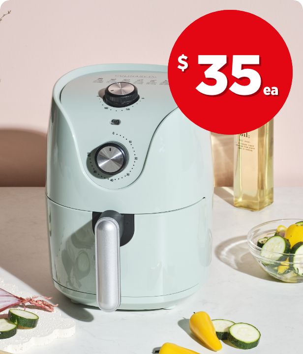 $35 each Culinary Co Mini Air Fryer 2.2L