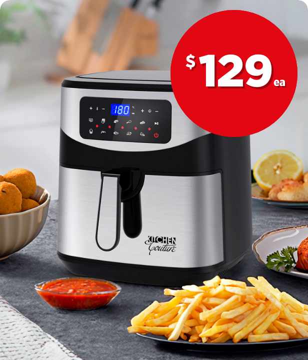 $129 each Kitchen Couture 12L Digital Air Fryer