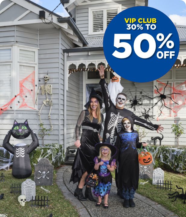 VIP CLUB 30% To 50% Off Halloween, in-stores now