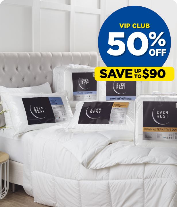 VIP CLUB 50% Off Ever Rest Deluxe Fibre & Down Alternative Bedding