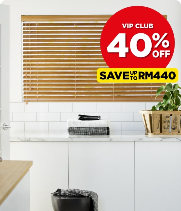 VIP CLUB 40% Off All Timber Venetian Blinds