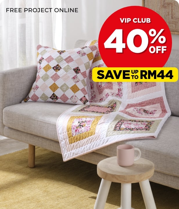 VIP CLUB 40% Off All Printed Quilting Fabric By The Metre