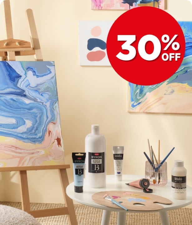 30% Off Paints & Mediums