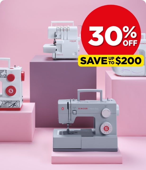 30% Off All Singer Sewing Machines