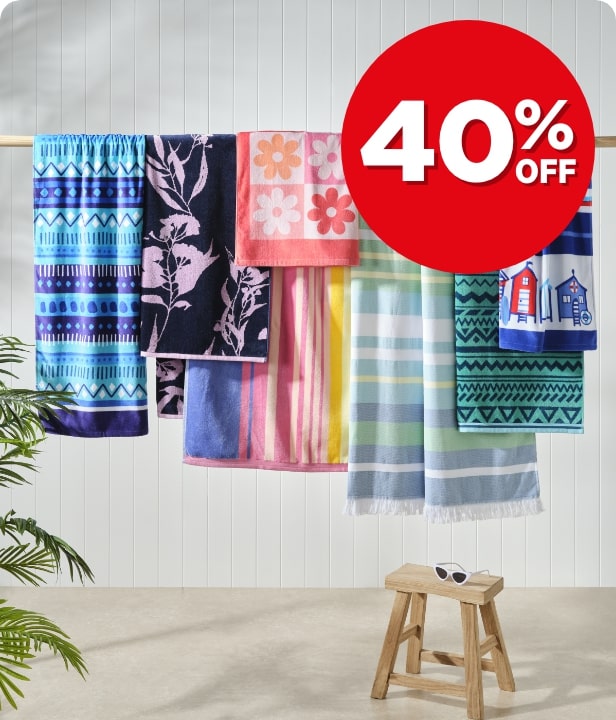 40% Off Beach Towels