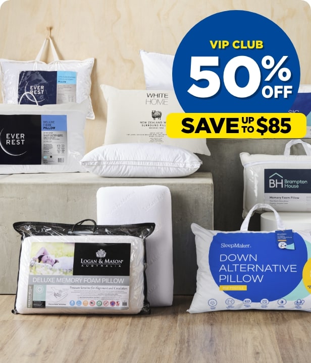 VIP CLUB 50% Off Pillows