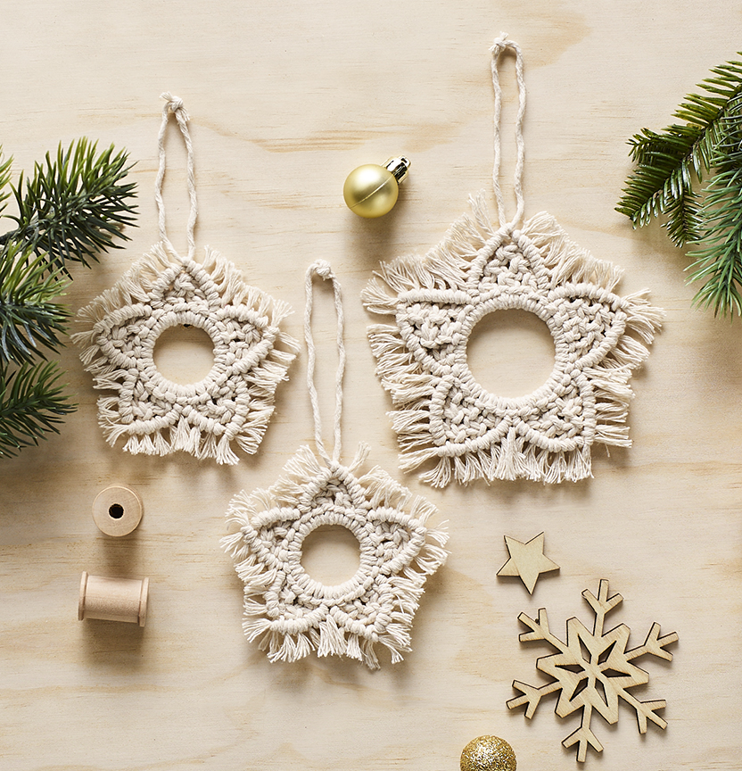 25 SMALL Snowflake WHITE Wood Christmas Ornament Supplies DIY