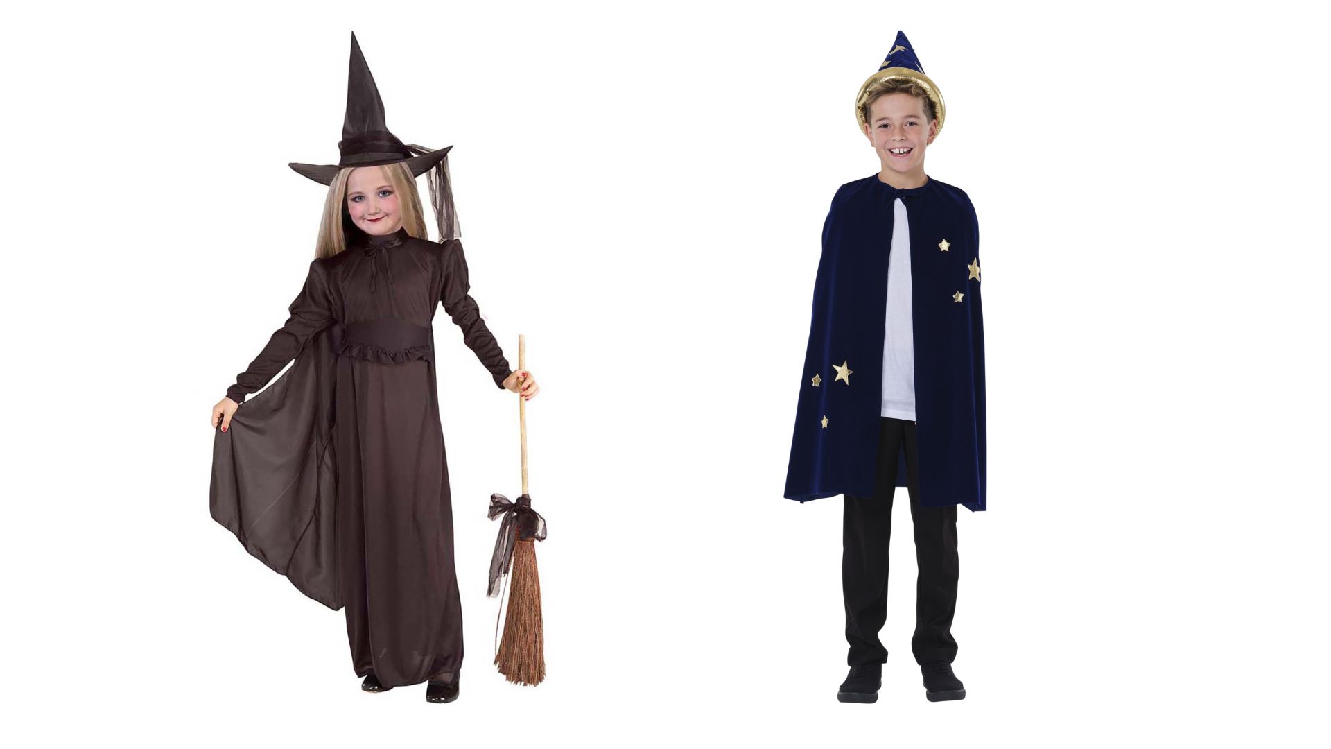 Magical Witch and Wizard costumes