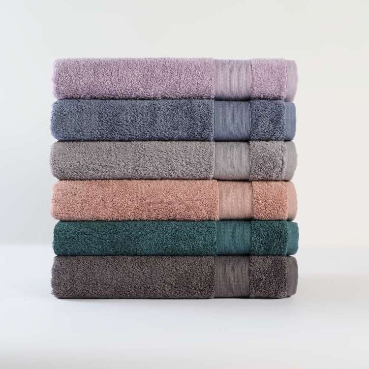White Home Plush Towel Collection Grey