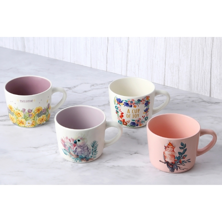 Wiltshire Purple Cockatoo Printed 400 ml Mug Multicoloured 400 mL