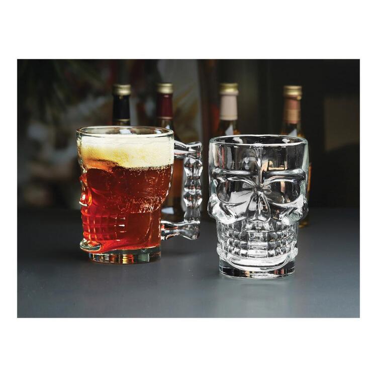 Circleware Skull Glass Mug Clear