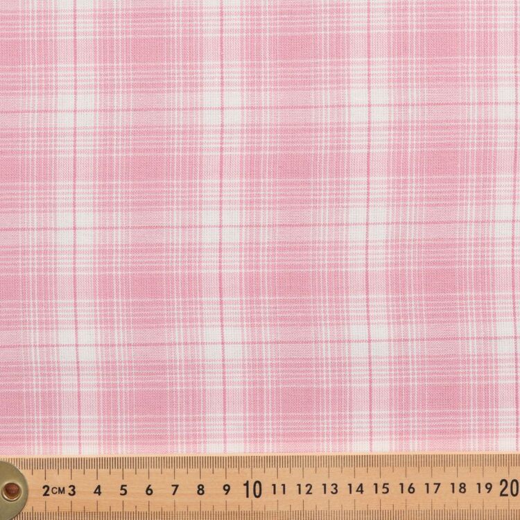 Hot Pink Gingham Fabric - 1/4 Check