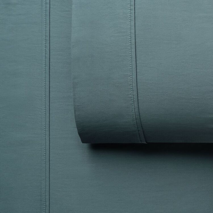 KOO 1200 Thread Count Australian Cotton Rich Sheet Set Teal Queen