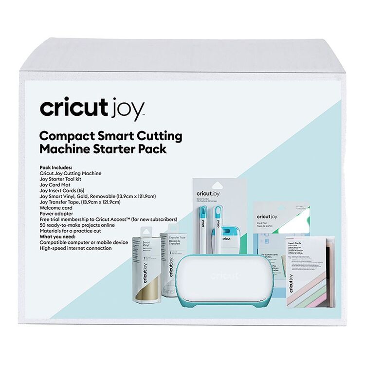Cricut Joy Compact Smart Cutting Machine Starter Pack Multicoloured