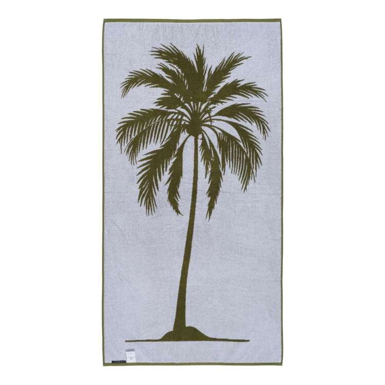 Logan & Mason Jacquard Beach Towels Khaki