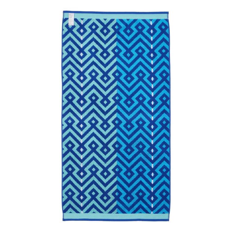 Brampton House Jacquard Beach Towels Blue