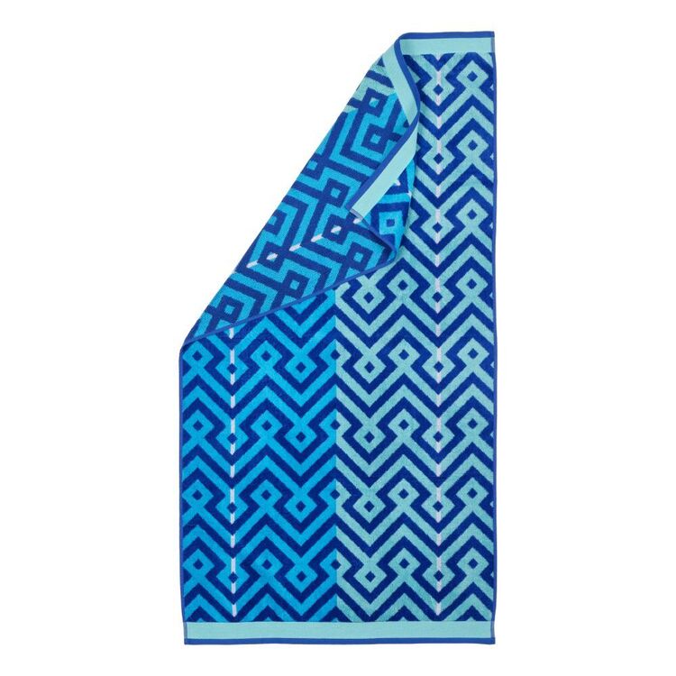 Brampton House Jacquard Beach Towels Blue