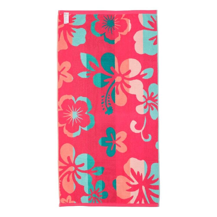 Brampton House Jacquard Beach Towels Hibiscus