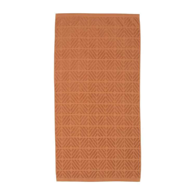 KOO Tilly Jacquard 550GSM Towel Collection Caramel