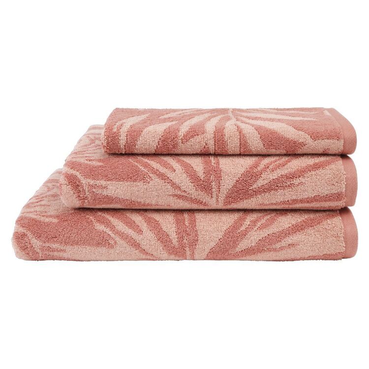 KOO Cyrus Palm Towel Collection Coral