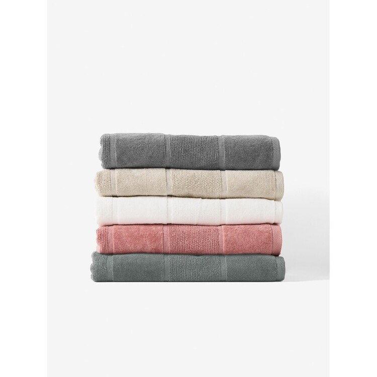 Linen House V.Stripe B.Towels Towel Collection Ash