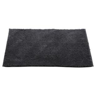 Jaspa Plush Latex Backed Bathroom Mats Grey Bath Mat