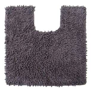 KOO Shaggy Toggle Bath and Contour Mats Grey Contour Mat