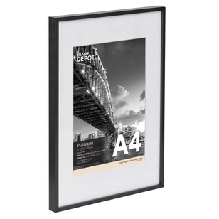 Frame Depot Platinum Metal Poster Frame Black A3 / A4