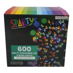 Spartys 600 Solar Lights Multicoloured 61 m