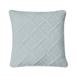 KOO Eve Quilted European Cushion Blue 50 x 50 cm