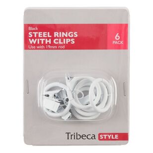 Tribeca Spring Clip With Ring White