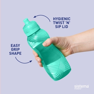 Sistema Plastic Wave Bottle Assorted 600 mL
