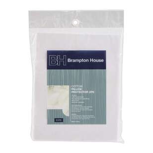 Brampton House Regular Pillow Protector 2 Pack White Regular