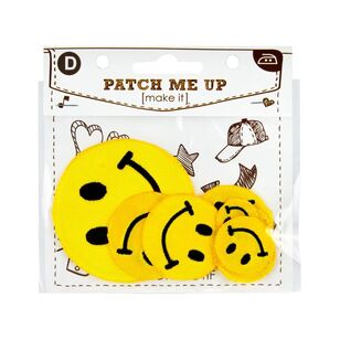 Beutron Smiley Face Motifs, 8 pack Yellow