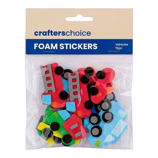 Crafters Choice Vehicles Foam Stickers Multicoloured