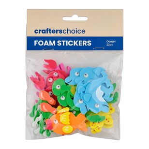 Crafters Choice Ocean 3D Foam Stickers Multicoloured